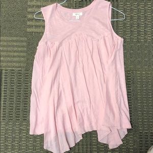 Pink sleeveless shirt